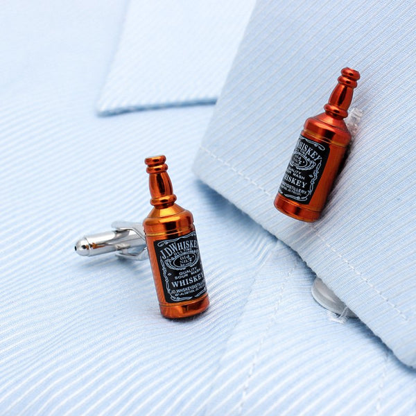 Whiskey Bottle Cuff Links