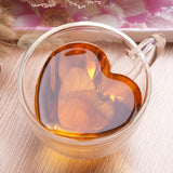 Heart-Shaped Glass Mug