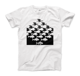 Women's MC Escher Sky and Water I Art T-Shirt- Various Colors