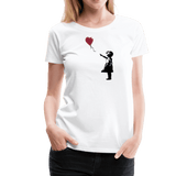 Men's, Women's, or Youth Banksy the Girl With a Red Balloon Artwork T-Shirt- Various Colors
