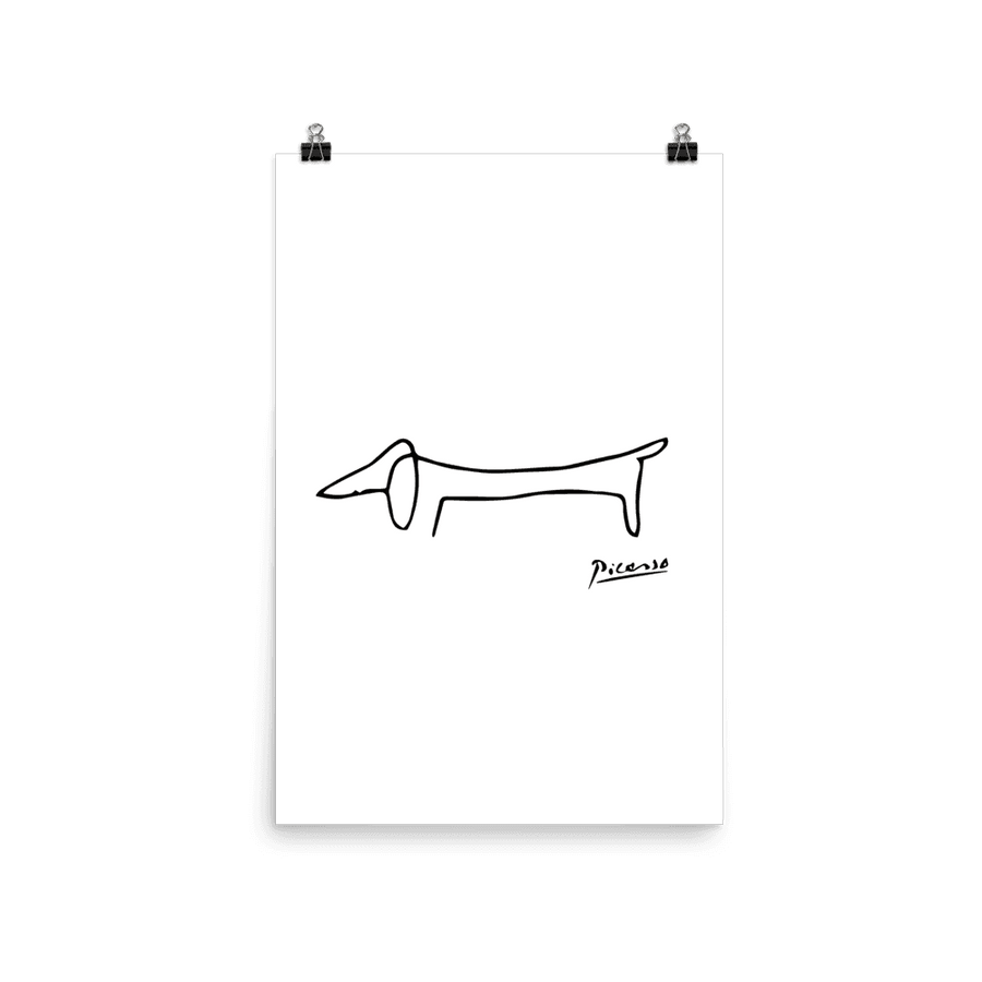 Pablo Picasso Dachshund Dog (Lump) Artwork Poster