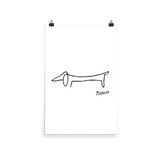 Pablo Picasso Dachshund Dog (Lump) Artwork Poster