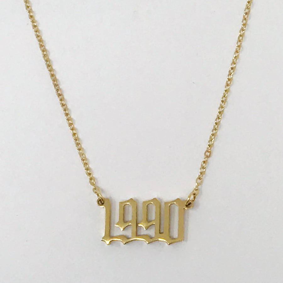 Gold Year Necklace