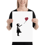Banksy the Girl With a Red Balloon Artwork Poster