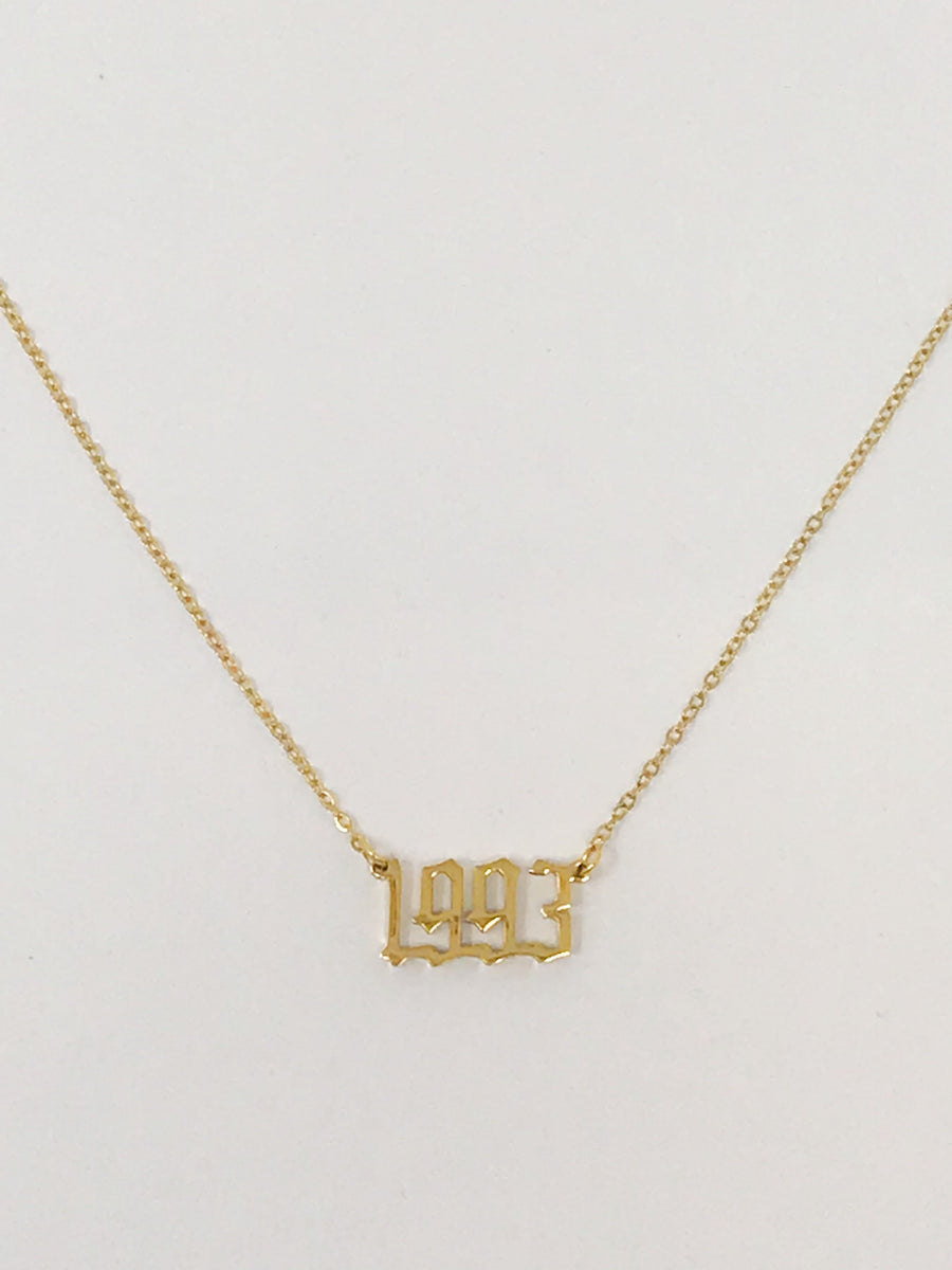 Gold Year Necklace