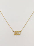 Gold Year Necklace