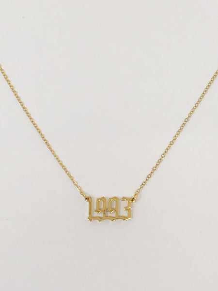 Gold Year Necklace