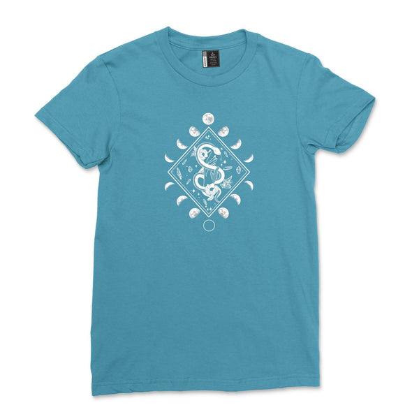 Mystical Moon, Crystals & Snake T-Shirt