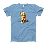 Men's or Women's Calvin and Hobbes Hugging T-Shirt- Various Colors