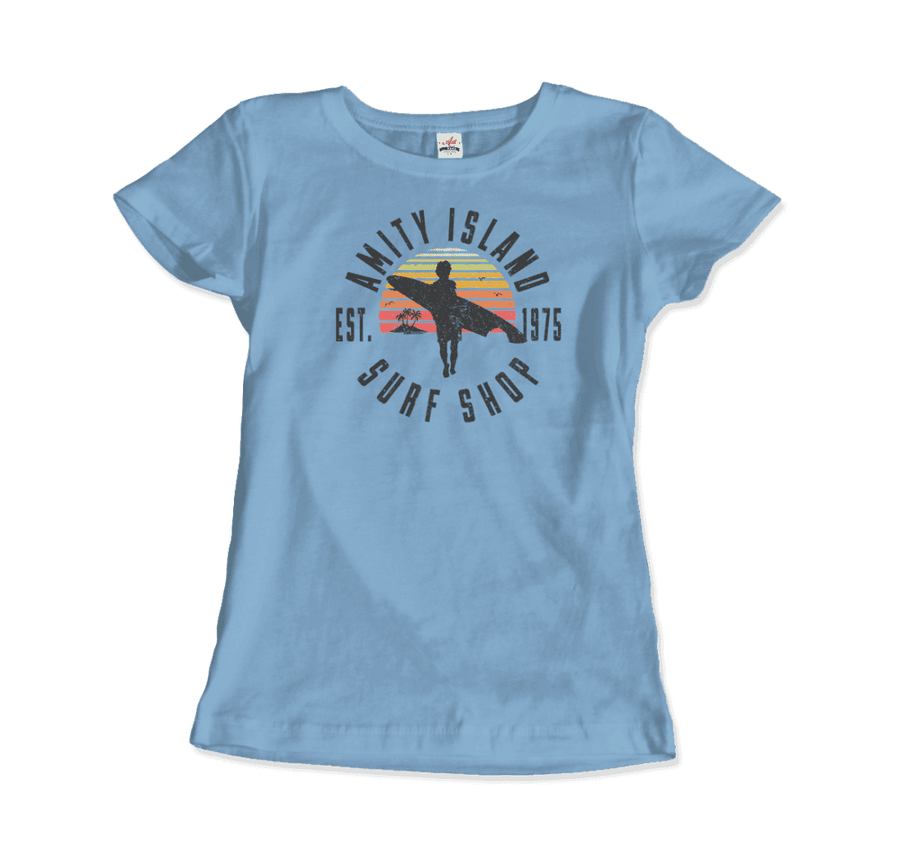 Men's or Women's Amity Island Surf Shop, Jaws T-Shirt- Various Colors