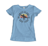 Men's or Women's Amity Island Surf Shop, Jaws T-Shirt- Various Colors