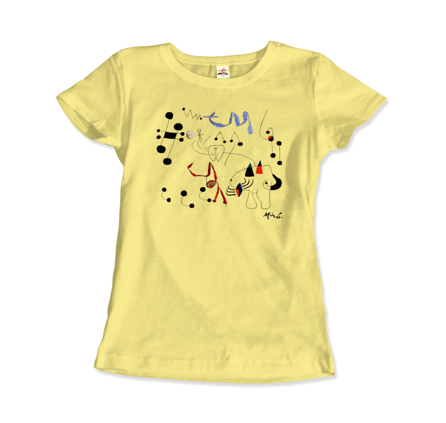 Men's or Women's Joan Miro Woman Dreaming of Escape 1945 Artwork T-Shirt- Various Colors