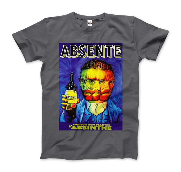 Men's, Women's, or Youth Absente, Vintage Absinthe Liquor Advertisement With Van Gogh T-Shirt- 6 Colors