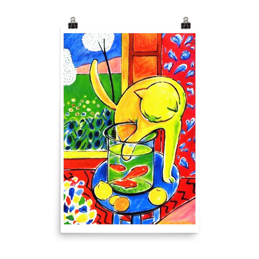 Henri Matisse the Cat With Red Fishes 1914 Poster