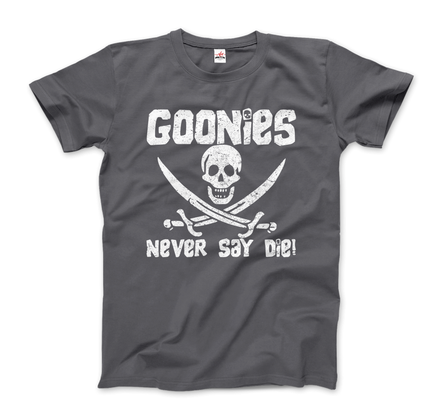 Men's & Women's The Goonies Never Say Die Distressed Design T-Shirt- 6 Colors
