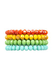 Crystal Beaded Stretch Bracelets- 7 Colors