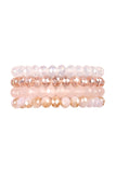 Crystal Beaded Stretch Bracelets- 7 Colors