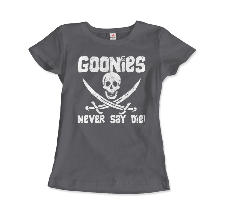 Men's & Women's The Goonies Never Say Die Distressed Design T-Shirt- 6 Colors