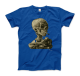 Men's & Women's Van Gogh Skull of a Skeleton With Burning Cigarette 1886 T-Shirt- 5 Colors