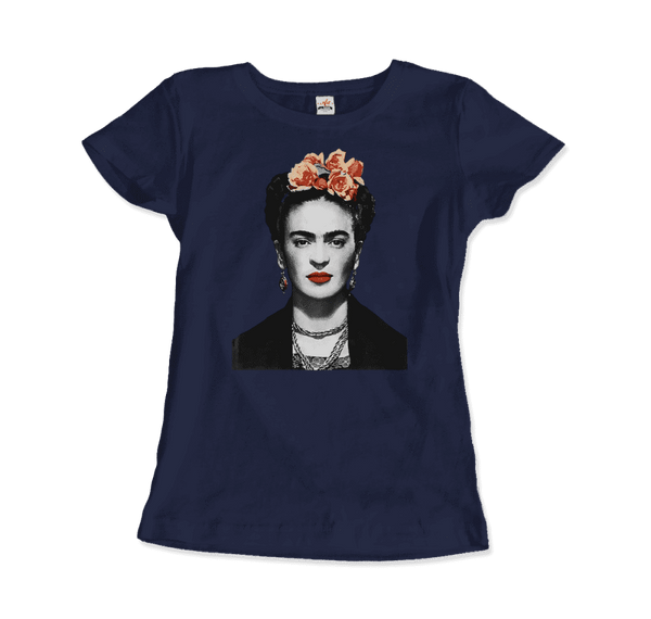 Men's & Women's Frida Kahlo With Flowers Poster Artwork T-Shirt- 6 Colors