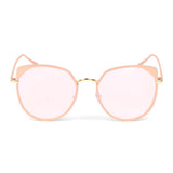 HERSHEY | A17 - Women's Flat Lens Metal Frame Cat Eye Sunglasses