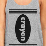 Crayon Women's Tank Top- Heather Grey