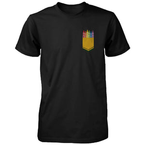 Color Crayons Pocket T-Shirt