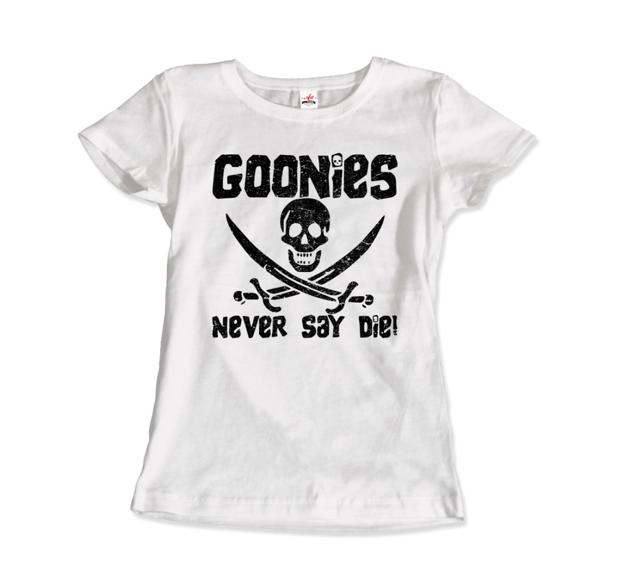 Men's & Women's The Goonies Never Say Die Distressed Design T-Shirt- 6 Colors