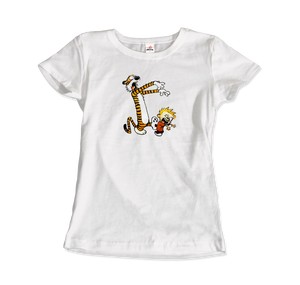 Men's & Women's Calvin and Hobbes Playing Zombies T-Shirt- 2 Colors