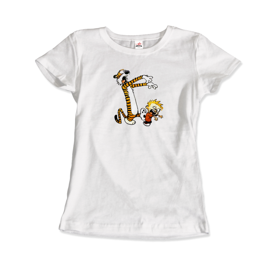 Men's & Women's Calvin and Hobbes Playing Zombies T-Shirt- 2 Colors