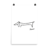 Pablo Picasso Dachshund Dog (Lump) Artwork Poster