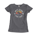 Men's or Women's Amity Island Surf Shop, Jaws T-Shirt- Various Colors