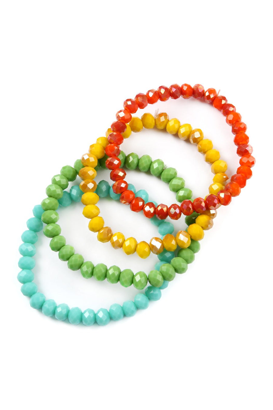Crystal Beaded Stretch Bracelets- 7 Colors