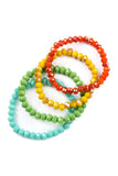 Crystal Beaded Stretch Bracelets- 7 Colors