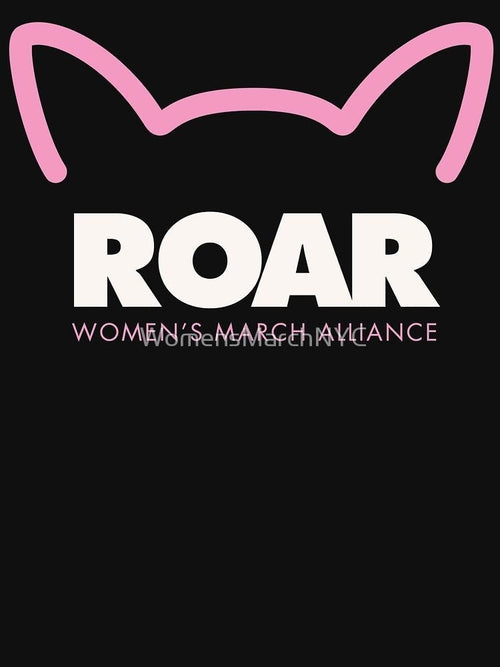 Black & Pink Cat Roar Hoodie