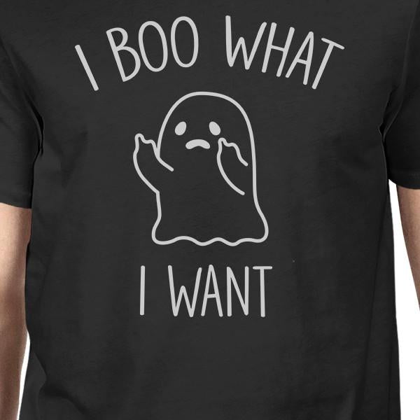 I Boo What I Want Ghost T-Shirt- Black