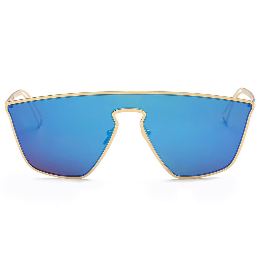 BEVERLY Square Futuristic Flat Lens Sunglasses
