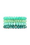Crystal Beaded Stretch Bracelets- 7 Colors