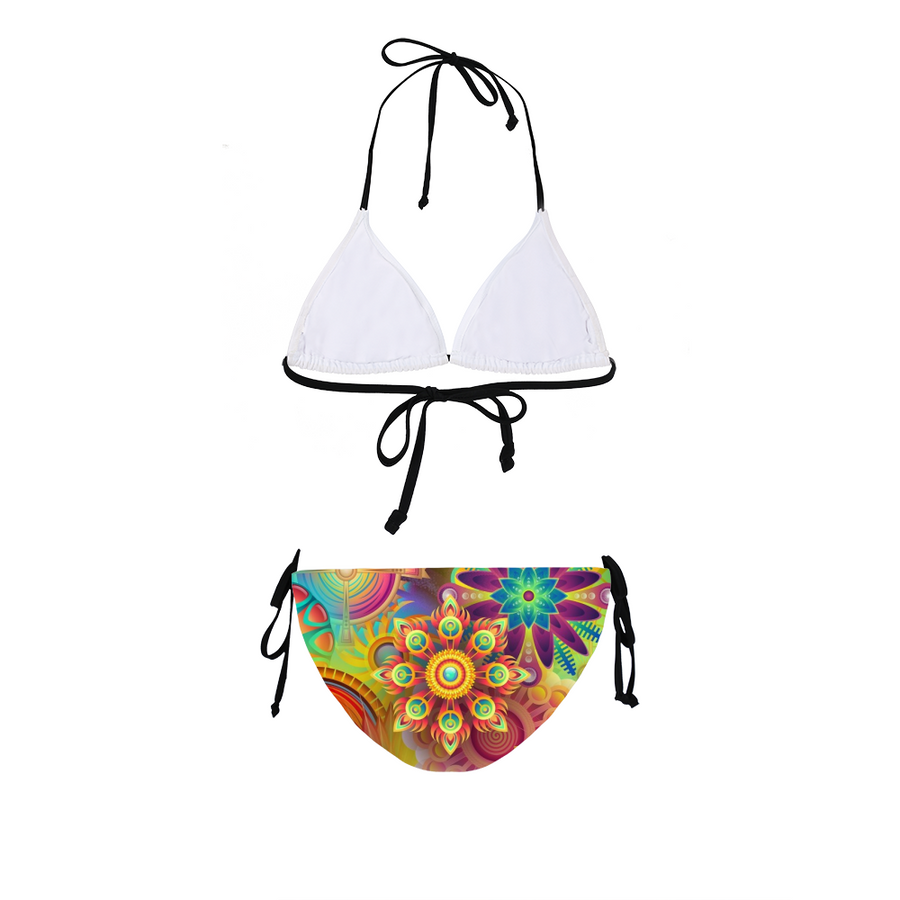 Flower Trip Pattern Bikini