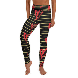 Hearts & Stripes High Waist Leggings