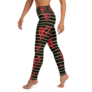 Hearts & Stripes High Waist Leggings