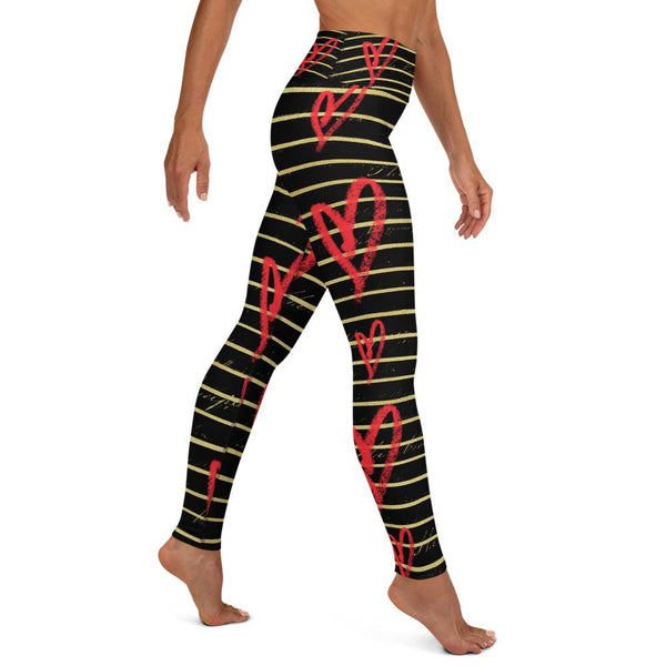 Hearts & Stripes High Waist Leggings