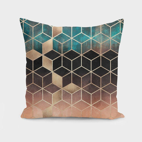 Ombre Dream Cubes Pillow & Pillow Case