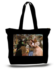 Wizard Of Oz Witches & Dorothy Large Tote Bag